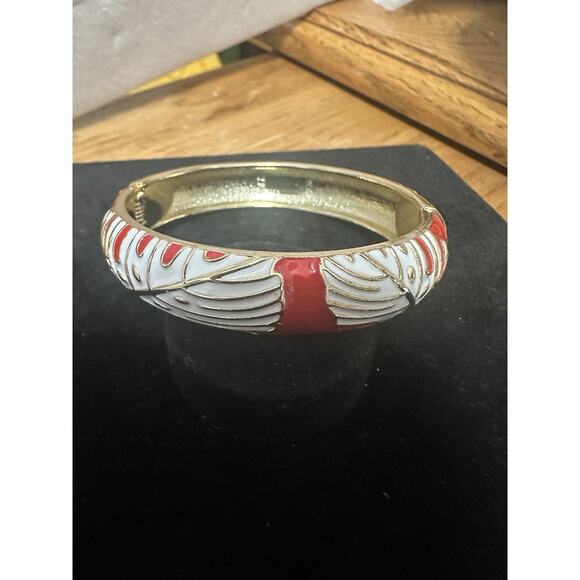 Sequin Nordstrom Multicolor Gold Tone Statement Enamel Bangle Bracelet # 222 - Picture 1 of 3